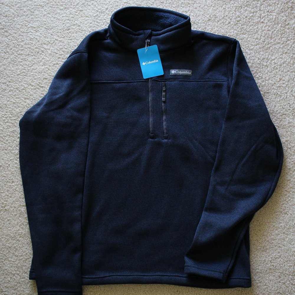 Men's Columbia Sweater Fleece Half Zip XXL NWT